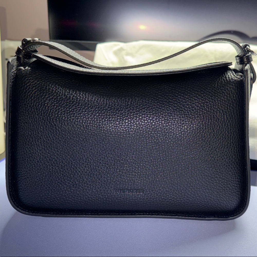 The Horse, Clementine Bag (Black Pebbled Leather - silver hardware)